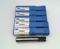 (5 pcs) New SGS 12mm (0.4724″) 1.0R Corner Radius 6FL Carbide End Mill S04607