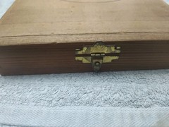 Vintage Kingsley Hot Foil Machine Letter Type Font Set CAPS Oval Monogram Box