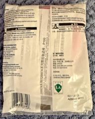 3M Particulate Filter P100, 2096CN, 2 Pack, Exp. Date 02/23, GB2626-2006, FREESH