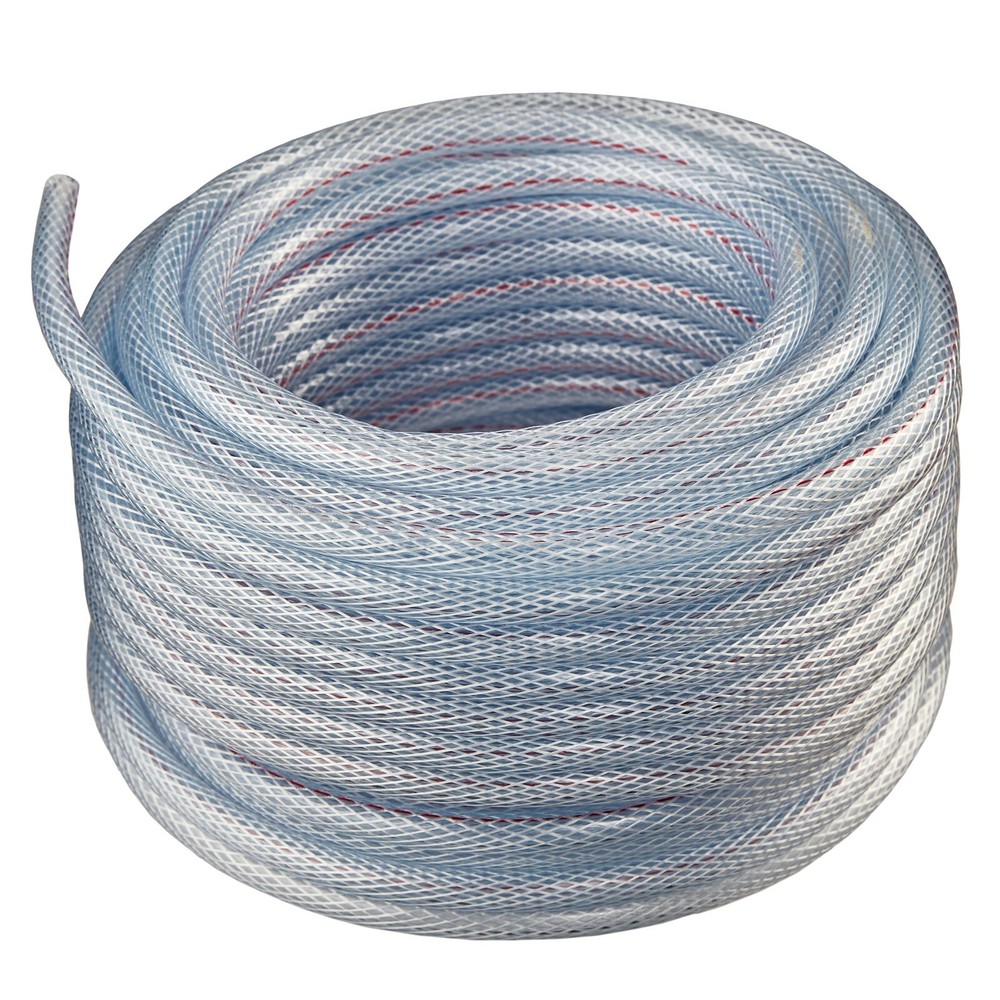 3/4″ ID x 1″ OD x 100′ – High Pressure, Reinforced, Braided PVC Vinyl Tubing
