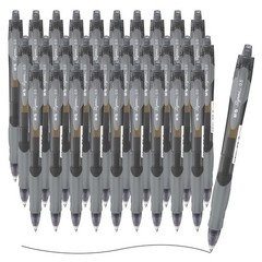 Bolígrafo de gel de tinta negra de 0,5 mm, punta fina, tinta gel gran capacidad