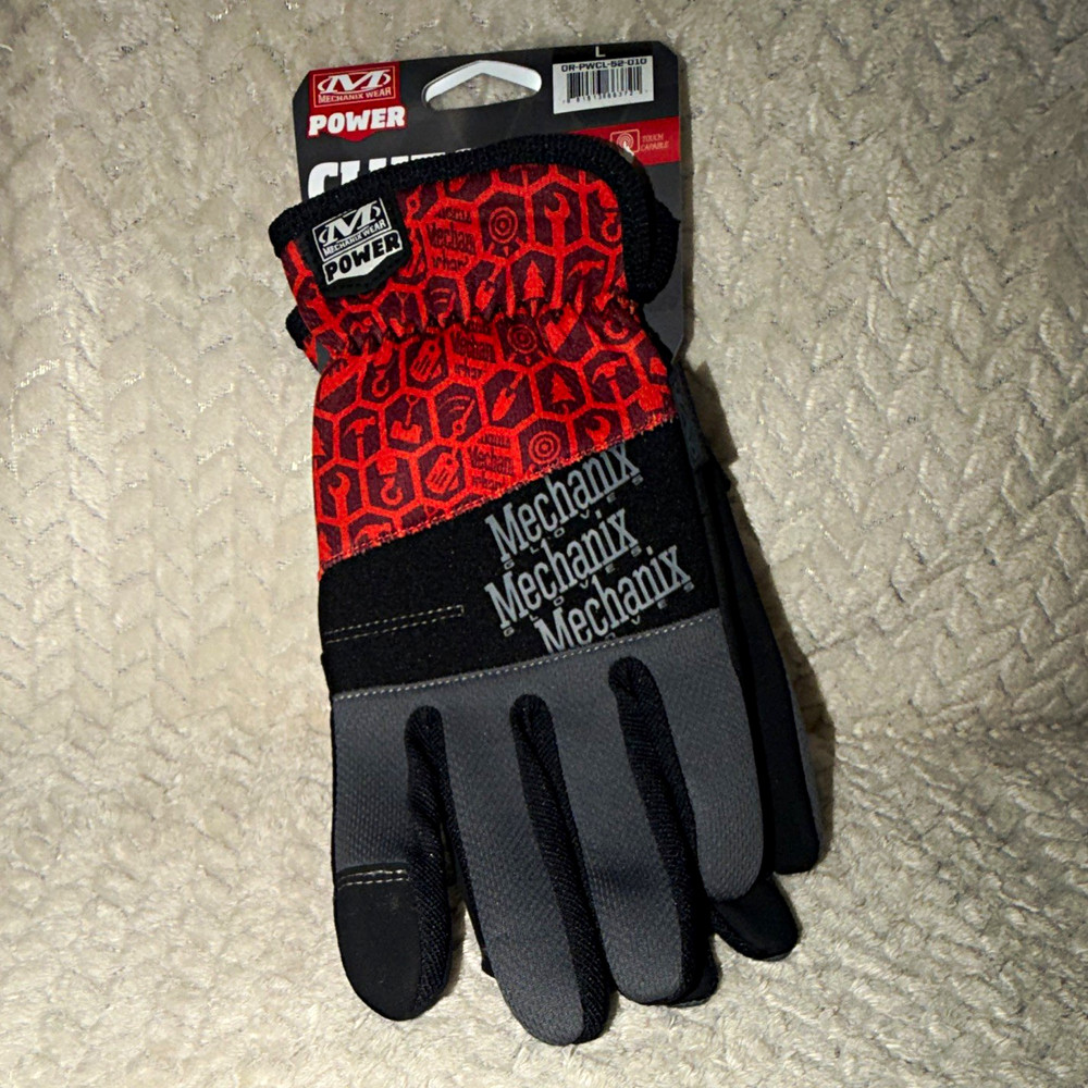 Mechanix Wear Clutch Work Gloves Red/Black L OR-PWCL-58-010