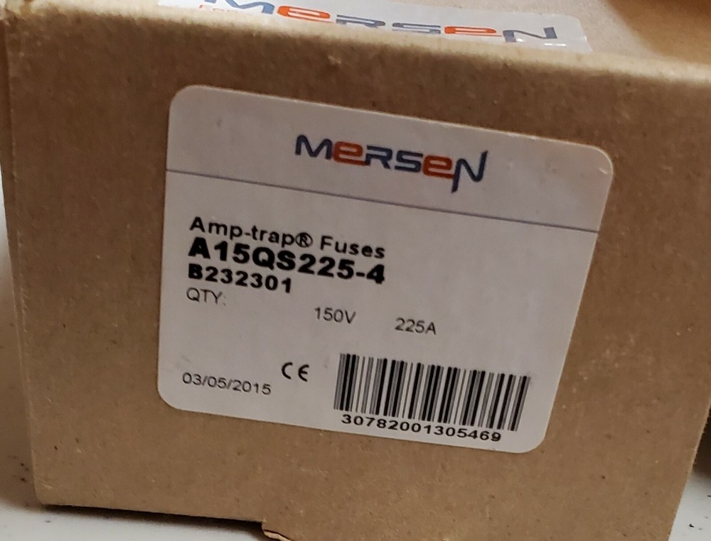A15QS225-4 225A 150V Mersen Ferraz Shawmut Semiconductor Form 101 Fuse 6pk