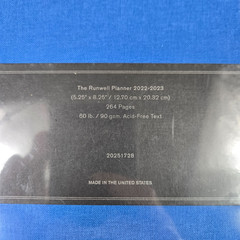 Shinola Runwell Planner 18 Month 2022-2023 Blue Linen Cover Brand New Sealed