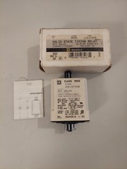 SQUARE D 9050JCK27V20 Time Delay Relay, 120VAC, 10A, DPDT, 0.3-30 Min., Ser.H