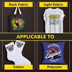 A-SUB DTF Transfer Film 13×19 Clear Sublimation Paper for Dark Cotton 50PK A3+