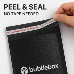 #0 Poly Bubble Mailers 6.5×10 Black Padded Shipping Envelopes for Small Business