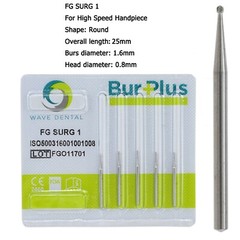 Wave Dental Surgical Carbide Burs Round 557 557L 702 4 6 Long High Speed FG 25mm