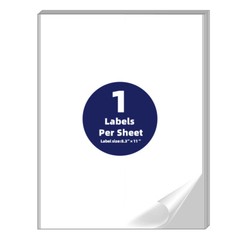 8.5×11 Shipping Label Sheets – Address Labels Stickers for Laser Inkjet Printer