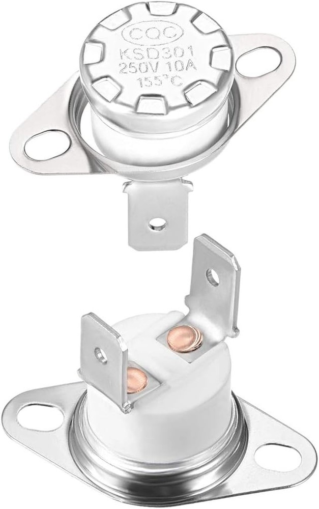 KSD301 Thermostat 155°C 311°F 10A Normally Closed N.C Adjust Snap Disc