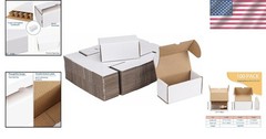Self-Locking 100 Count White Shipping Boxes – Ideal for Small Business Shipping