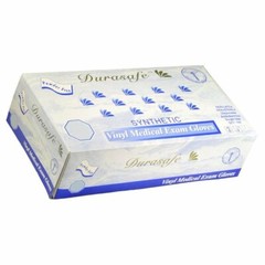 DURASAFE Vinyl Medical Exam Gloves 100/Box Non-Latex, Powder free