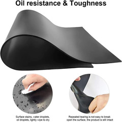 Silicone Rubber Sheet Roll 40X118X 1/8″ (0.125″) Rubber Workbench Mat Flexible R