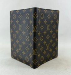 Vintage LOUIS VUITTON Monogram Canvas Agenda Calendar Cover Medium Brown