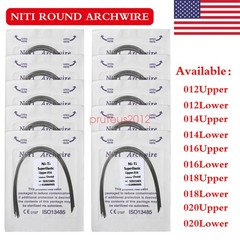 Dental Ortho Supper Elastic Niti Round Arch Wire 0.12/0.14/0.16/ 0.18/0.20