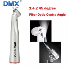 DMXDENT Dental 1:1/1:4.2 /1:5 Contra Angle Fiber Optic LED Low Speed Handpiece
