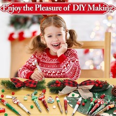 220 Pcs Christmas Beaded Pens Bulk,22 Sets Christmas Pens Bulk with Christmas…