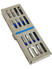 GERMAN DENTAL AUTOCLAVE STERILIZATION CASSETTE TRAY BOX RACK FOR 5 INSTRUMENTS