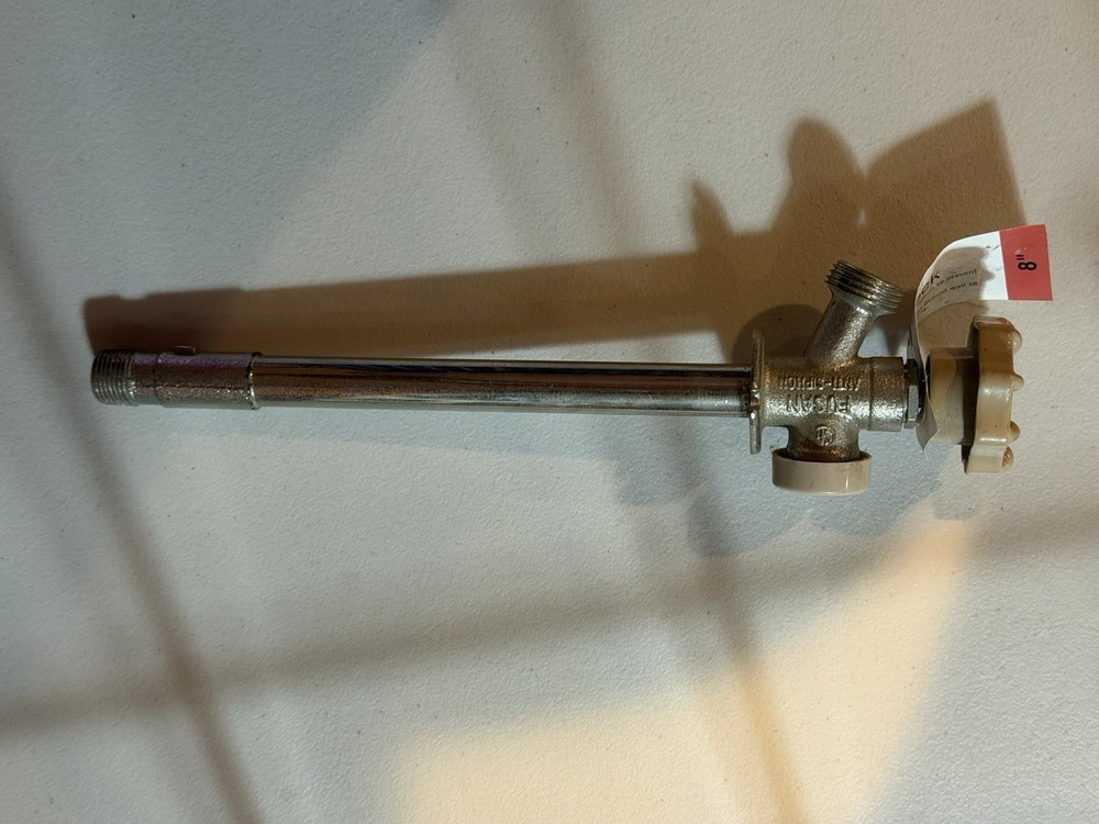 Frost Proof Sillcock, Anti Siphon, 8 In, American Valve 2264