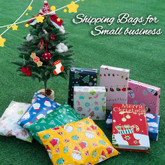 Christmas Poly Mailer – 14.5×19 Inch, 50 Pcs Waterproof Tear-Resistant Mailer Ba