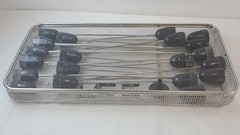 24 pc Tulip 60cc 3.0/3.7/4.4/4.6/6.3mm Liposuction Cannulas w/ Tray