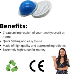 Dental Mould Impression Putty with Tray – Hydrophilic Silicon Retainer OROAX