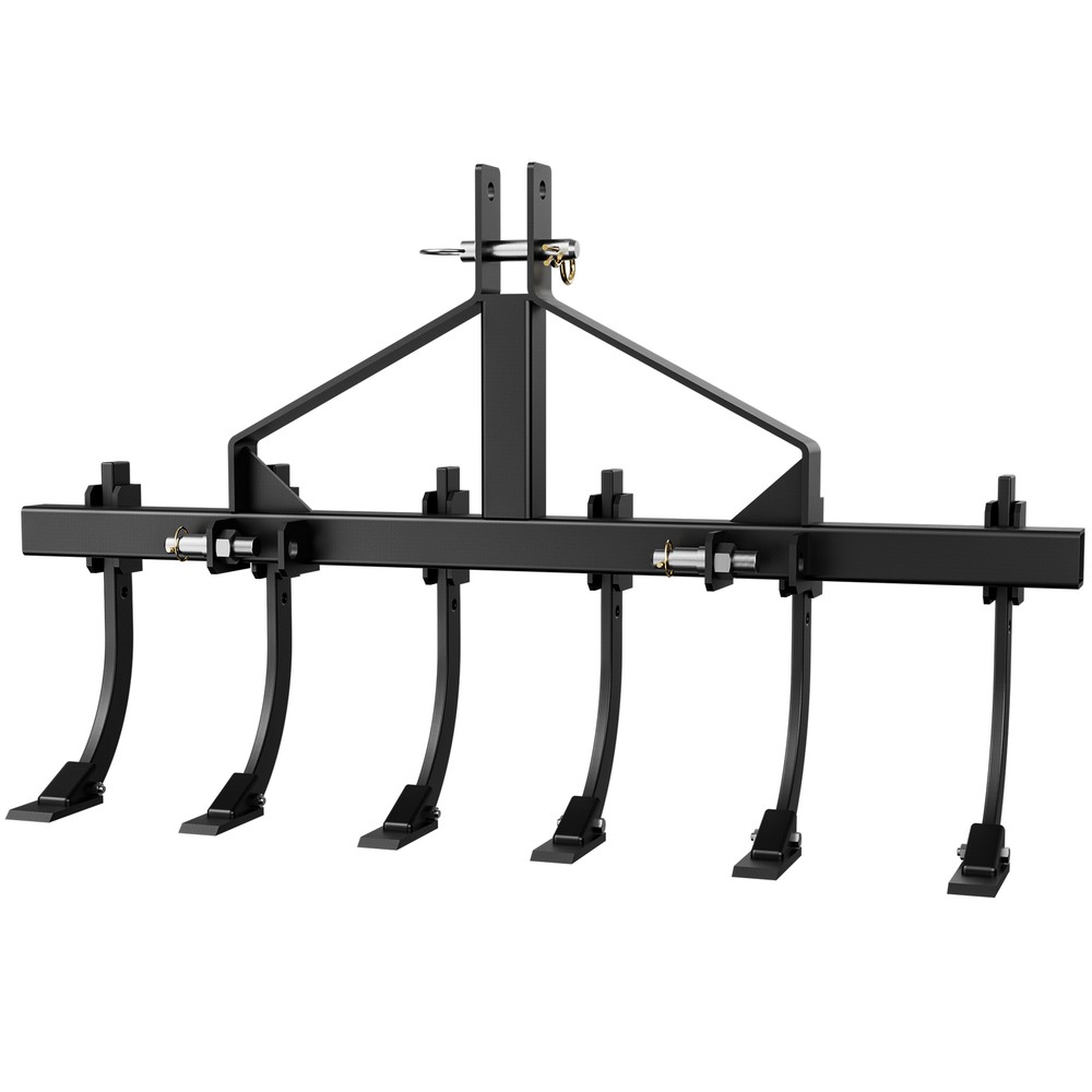 Detachable Scarifier Cultivator W/ 6 Shank & Mount Brackets for CAT-0 & Cat 1