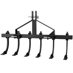 Detachable Scarifier Cultivator W/ 6 Shank & Mount Brackets for CAT-0 & Cat 1
