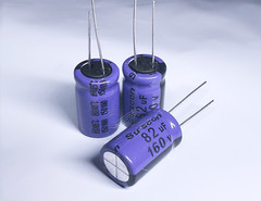 10PCS HD Suscon 82uF 160V 13×21 Electrolytic Radial Capacitor High Ripple 10kHr