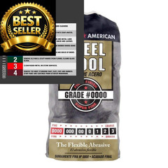 Homax 10120000 Steel Wool, 12 pad, Grade #0000, Rhodes 12 Pads,