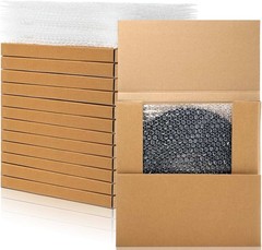 10 Sets Vinyl Record Mailers Album Shipping Boxes Corrugated Cardboard Kraft LP