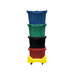 UBMOVE Handheld Attached Lid Tote Dolly – 27″ x 17″ For Container Totes
