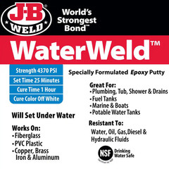 2 Oz. Waterweld Epoxy Putty Stick