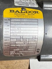 Baldor KM3454 Electric Motor 1/4 Hp 1725 Rpm 230/460 Volt 3Ph 56C Frame Read
