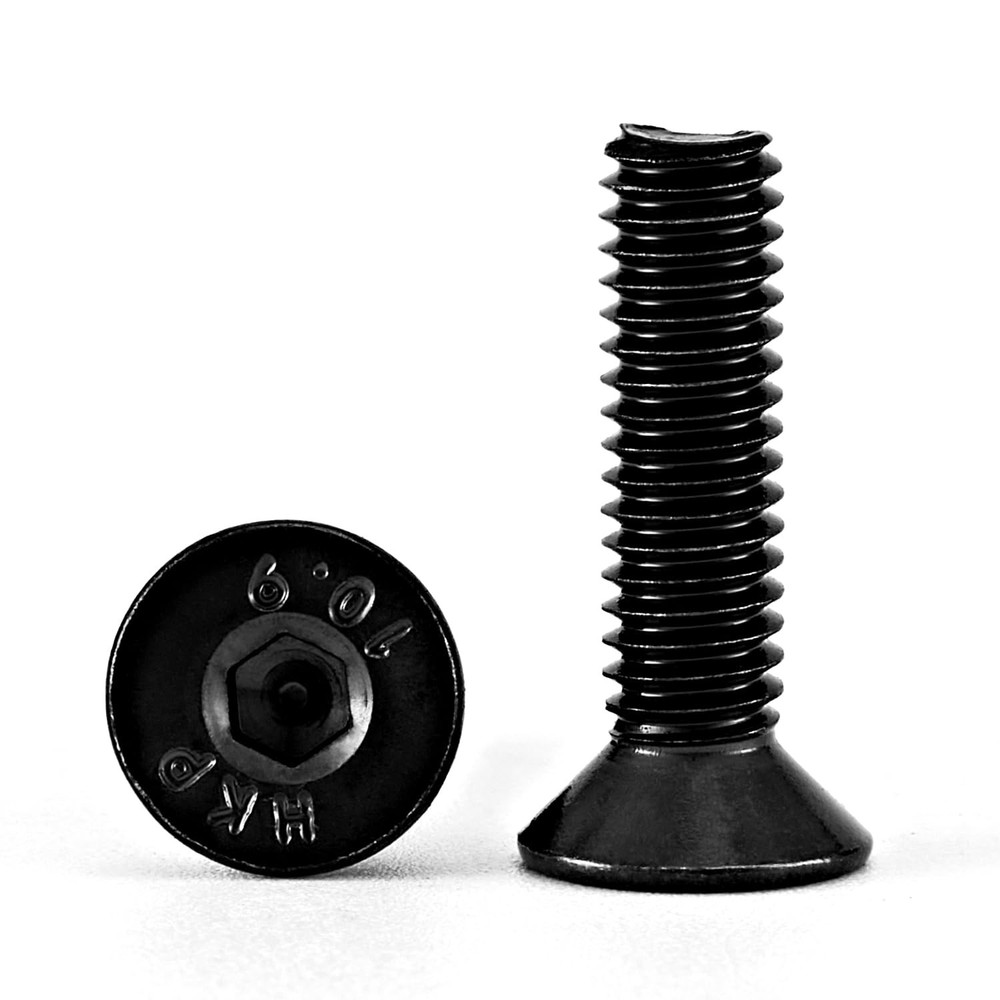 M4-0.7 x 12mm Flat Head Hex Socket Cap Screws Countersunk Bolts, 10.9 Grade A…