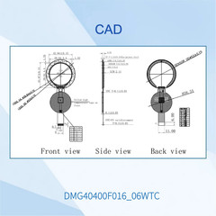 1.6 Inch 400*400 Pixels Resolution 262K Colors COF Structure IPS TFT LCD Display