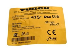 NEW Turck RKS 4.5T-0.5-RSS 4.5T Cordset, Double-Ended, Straight, Female to Male,