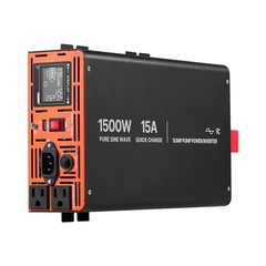 Uimoso 1500W Sump Pump Backup System with LCD and Pure Sine Wave Inverter