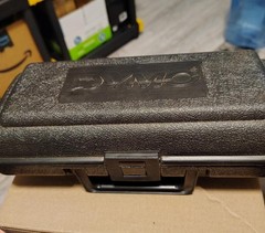 Dymo Model 1570 Chrome Dial Type Label Maker Complete W/ Travel Case & 3 Wheels