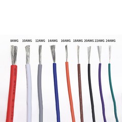 10AWG PVC Electronic Cable Tinned Copper Stranded Wiring 600V High TEMP 105℃