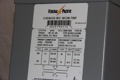 FEDERAL PACIFIC SB12N.750F 0.75kVA Transformer