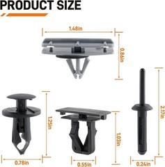55pcs Fenders Mounting Clips Wheel Fender Flare Clips Hardware Kit Fits for Jeep