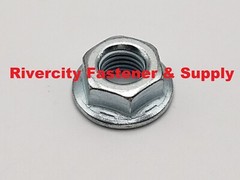 5/16-24 Hex Flange Nut 5/16×24 Nuts 5/16 x 24 Smooth Bottom Zinc Plated