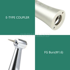 NSK Style Dental Low Speed Contra Angle Handpiece Push Fit FG 1.6mm Burs E-type