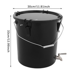 6 Gallon Disposal Bucket Oil Disposal Transport Container Grease Bucket Grease