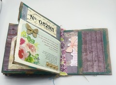 Hand Made Junk Journal 6×5 Thinking Of You Themed Medium Is Brown Paper Bags