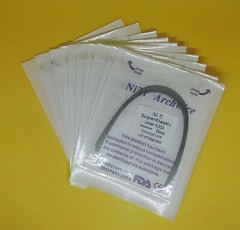 10Pcs/Pack Dental Super Elastic NITI Arch Wires Orthodontic Round Ovoid Form