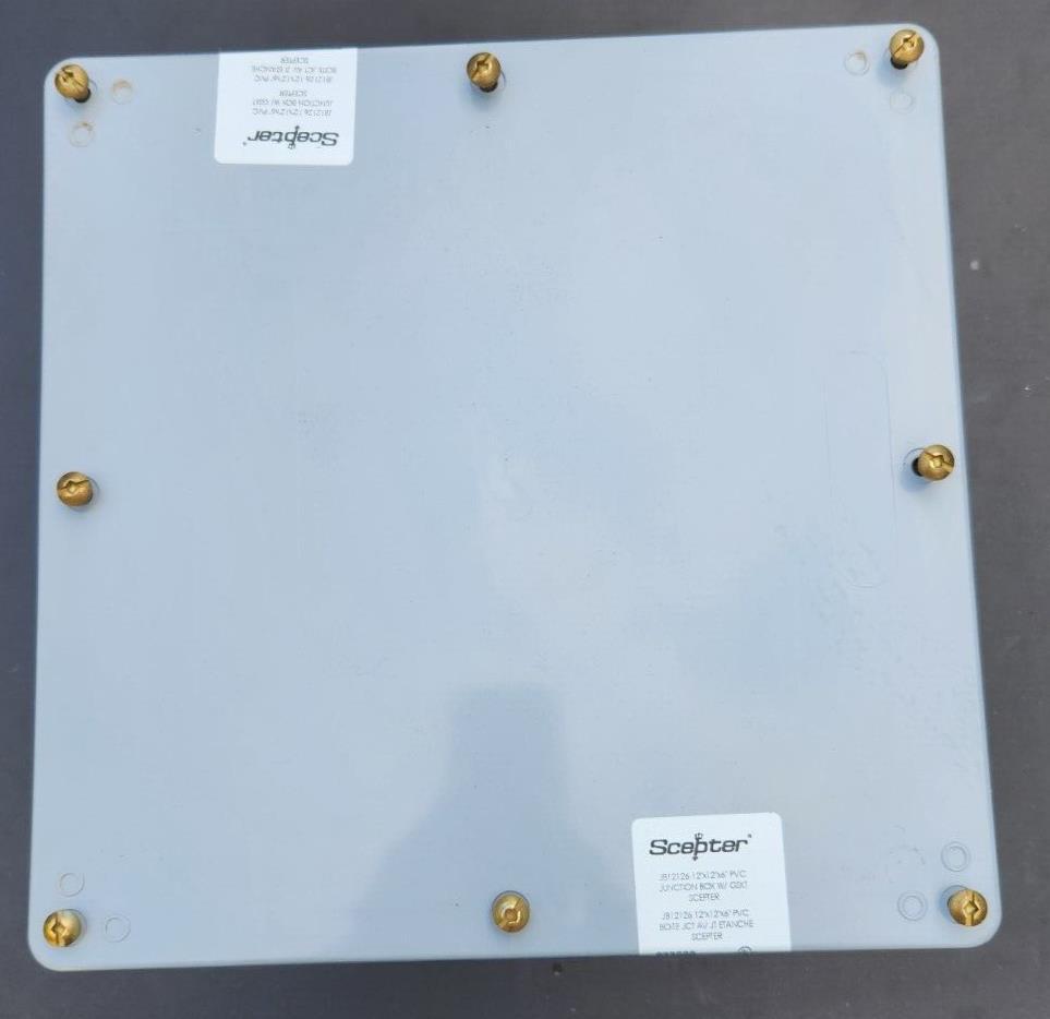 IPEX Scepter PVC Junction Box With Gasket Scepter 12″ x 12″ x 6″ 077666