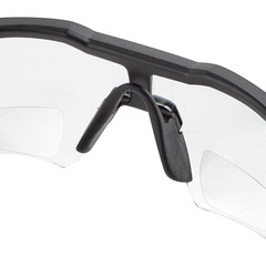 Clear +3.00 Bifocal Safety Glasses Magnified Anti-Scratch Lenses (2-Pack)