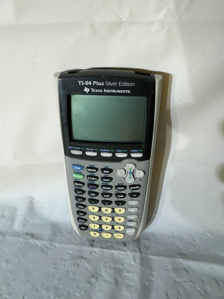 Texas Instruments TI-84 Plus Silver Graphing Calculator – Tested – 2D